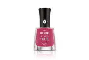 Esmalte Risque Diamond Gel Hibisco Rosa 9,5ml