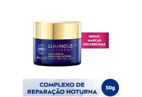 Creme Facial Nivea Luminous 630 Antispot Complexo De Reparação Noturna 50g