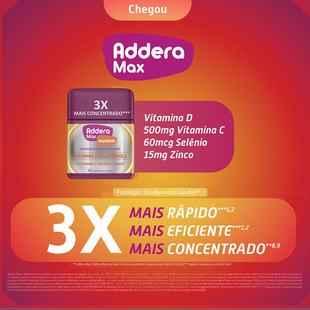 Addera Max Imunidade Frasco Com 30 Comprimidos