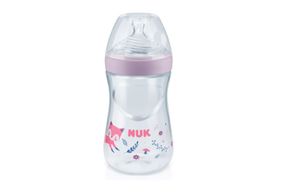 Mamadeira Nuk Essence Silicone Tamanho 2 Cor Rosa 270 Ml