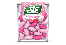 Pastilha Tic Tac Sabor Morango Com 30 Unidades 14,5g