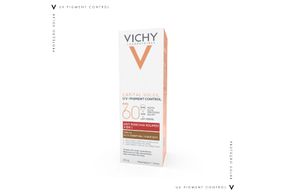 Protetor solar facial vichy uv pigment control fps60 cor 4.0 com 40g