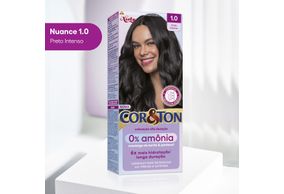 Tintura Cor&Ton Niely 0% Amônia 1.0 Preto Intenso