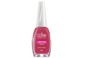 Esmalte Colorama Cremosa Rosa Floral 8ml Sem Blister