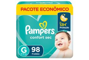 Fralda Pampers Confort Sec G Com 98 Unidades