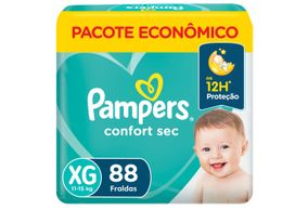 Fralda Pampers Confort Sec Xg Com 88 Unidades