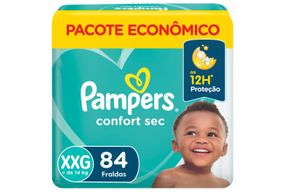 Fralda Pampers Confort Sec Xxg Com 84