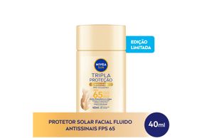 Protetor Solar Facial Nivea Tripla Proteção Antissinais Fps65 40ml