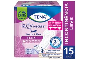 Protetor Diário Tena Lady Discreet Flex Com 15 Unidades