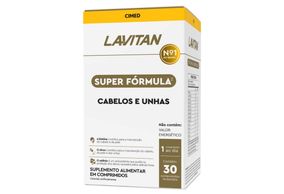 Lavitan Super Fórmula Vitamina Cabelos E Unhas Com 30 Comprimidos