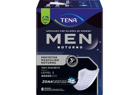 Absorvente Para Incontinência Urinária Tena Men Noturno Pacote 8 Unidades