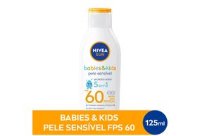 Protetor Solar Nivea Sun Kids Sensitive Fps60 125ml