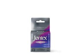 Preservativo Masculino Lubrificado Intense Jontex Com 2 Unidades