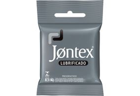 Preservativo Jontex Lubrificado lubrificado, 3 unidades