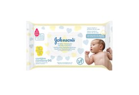 Toalha Umedecida Recém-Nascido Sem Fragrância Johnsons Pacote 96 Unidades