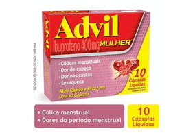 Advil Mulher 400mg Cápsula mole - Caixa com 10 Cápsulas