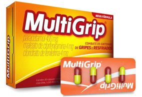 Multigrip 4MG + 4MG + 400MG Caixa com 4 Cápsulas gelatinosas duras