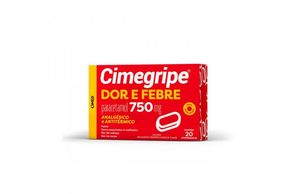 Cimegripe Dor e Febre 750mg - Caixa com 20 Comprimidos