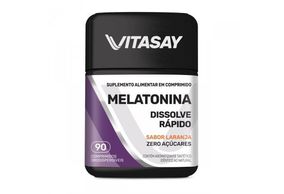 Melatonina 0,21Mg Vitasay Laranja Com 90 Comprimidos