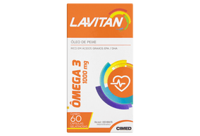Lavitan Ômega-3 1000mg 60 Cápsulas Gelatinosas