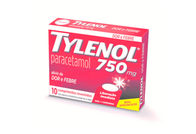 Tylenol 750mg - Caixa com 10 Comprimidos Revestidos