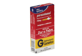 Paracetamol 750mg   20 Comprimidos Revestidos