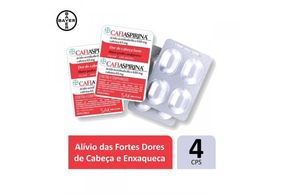 Cafiaspirina 650mg + 65mg Comprimido Simples - Blíster com 4 Comprimidos