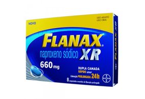 Flanax XR 660mg Comprimido revestido de liberação prolongada - Caixa com 8 Comprimidos