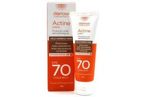 Protetor Solar FPS70 Actine Color Pele Morena Mais 40G