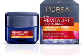 Creme L'Oréal Paris Revitalift Pro Retinol Cuidado Diurno FPS20 Antirrugas 49g