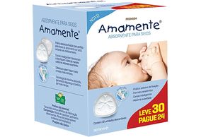 Absorvente Para Seios Amamente 30 Unidades