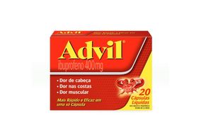 Advil 400mg Cápsula Mole - Caixa com 20 Cápsulas