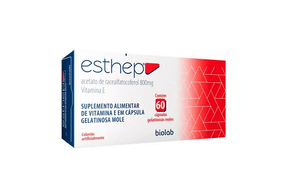 Esthep Vitamina E 800mg com 60 Cápsulas Gelatinosas Moles