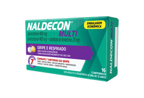 Naldecon Multi 800mg + 20mg - Caixa com 16 Comprimidos