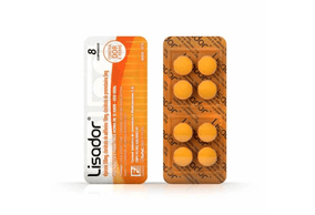 Lisador 10mg + 500mg + 5mg Comprimido Simples - Blíster com 8 Comprimidos