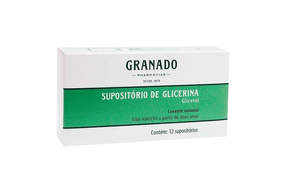 Supositório de Glicerina 2,68g Supósitorio Infantil - Caixa com 12 Supositórios