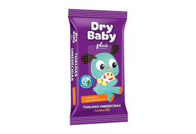 Lenço Umedecido Drybaby Plus Aloe Vera Pack com 50 Unidades