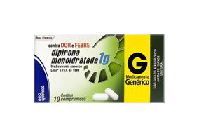 Dipirona Monoidratada 1g - Caixa com 10 Comprimidos