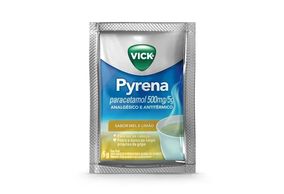Vick Pyrena 500MG Pó para suspensão extemporânea Sabor Camomila e Erva-Cidreira - Envelope com 5 g