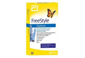 Tiras Reagentes para Glicemia 50 Unidades Freestyle Optium