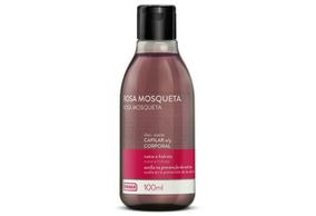 Oleo Capilar e Corporal Farmax rosa mosqueta com 100mL