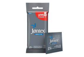 Camisinha Jontex Sensitive com 8 unidades