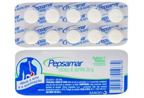 Pepsamar 230mg Comprimido Mastigável - Caixa com 10 Comprimidos