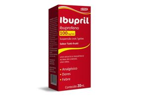 Ibupril 100mg/mL Suspensão oral (gotas) - Frasco com 20 mL