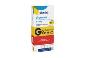 Digoxina 0.25MG Comprimido - Caixa com 20 Comprimidos