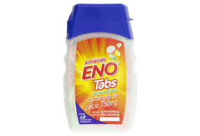 Eno Tabs Frutas Sortidas 750mg - Frasco com 48 Comprimidos Mastigáveis