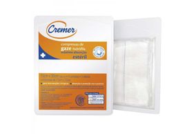 Compressa De Gaze Estéril Cremer 7,5Cm X 7,5Cm Pacote 5 Unidades