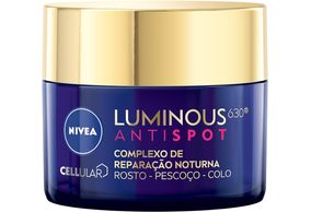 Hidratante Facial Nivea Luminous 630 Antispot Complexo de Reparação Noturna 50g