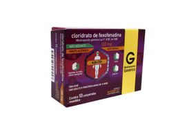 Cloridrato de Fexofenadina 120mg - 10 Comprimidos