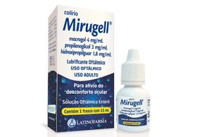 Mirugell 4 + 3 + 1,8mg/mL Solução oftálmica - Frasco com 15 mL